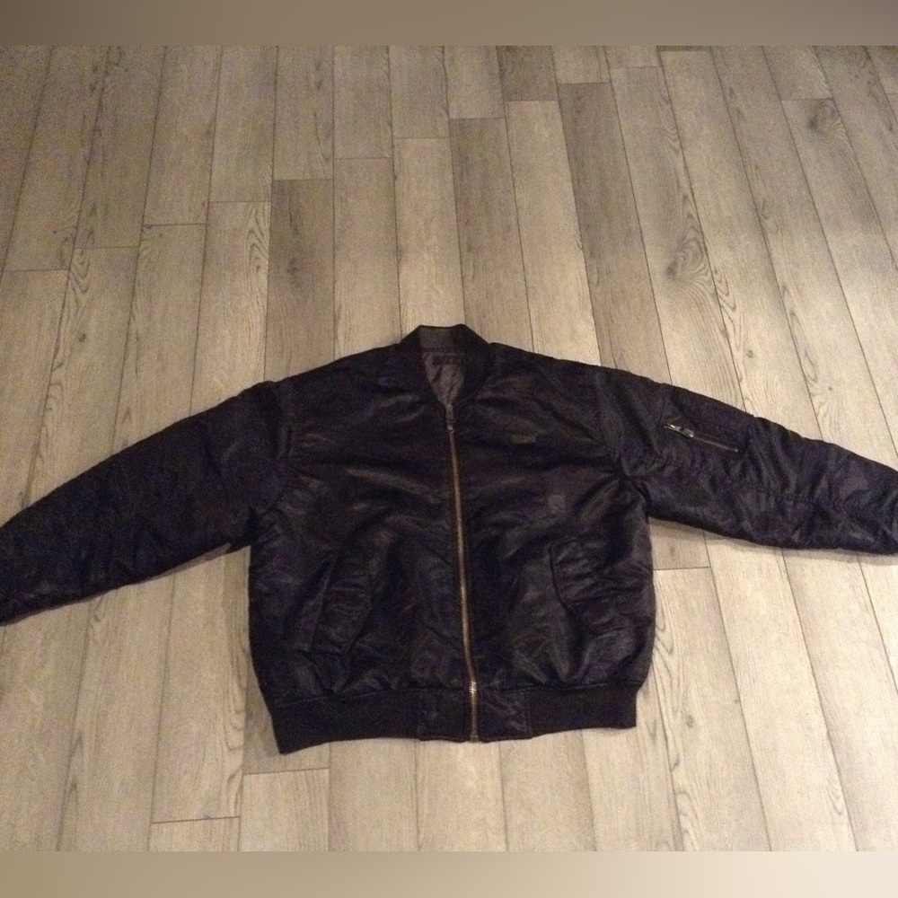 Black/Grey South Pole Leather jacket